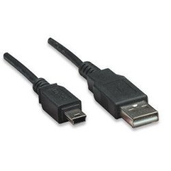 322638 Cable USB V2.0 A-Mini B 0.9M Negro