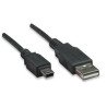 322638 Cable USB V2.0 A-Mini B 0.9M Negro