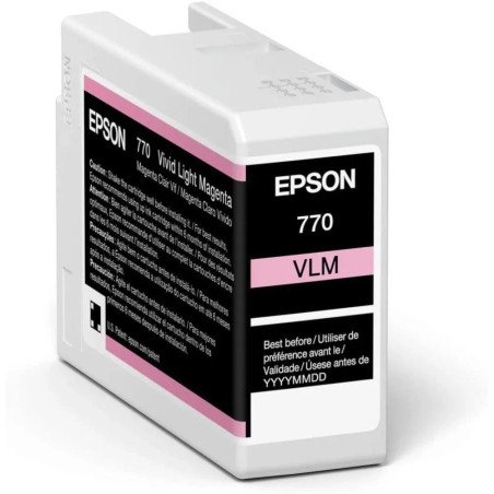 Tinta Epson UltraChrome PRO10 T770 25ml Color Vivid Magenta