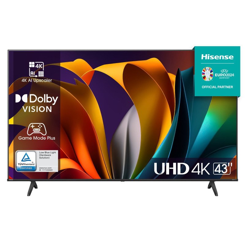 Televisión Hisense A6N 43" UHD 4K Resolucion 3840x2160 Smart Google TV LAN Bluetooth