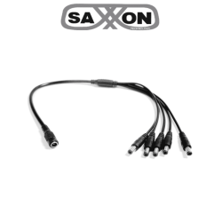 Divisor de Energía Saxxon para 5 Cámaras/1 Conector Hembra + 5 Conecto