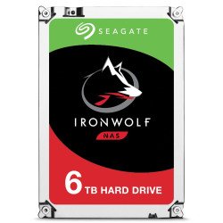 Disco duro interno Seagate IronWolf 3.5 6TB SATA3 6GB/s 7200rpm 128MB 24x7 hot-plug para NAS 1-8 bahías