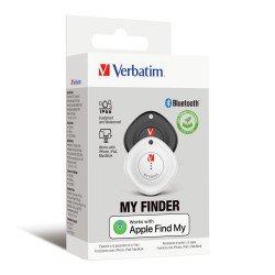 Localizador Verbatim Bluetooth MyFinder Verbatim Blanco y Negro Paquet