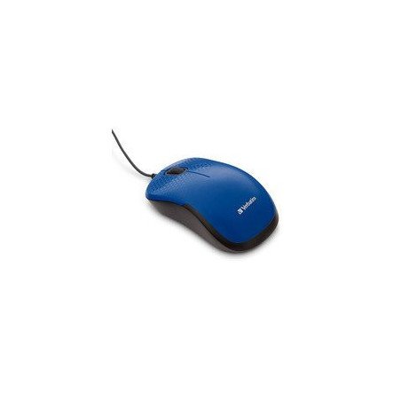 Mouse Verbatim Silent Corded Óptico Color Azul