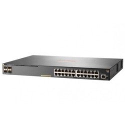 Switch HP Aruba 2930f 24g 4 SFP+, 24 puertos RJ45 10/100/1000 y 4 SFP+ (1/10ge) administrable capa 3 (rip, ospf, acls, qos)