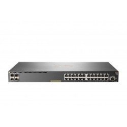 Switch HP Aruba 2930f 24g Poe+ 4 SFP, 24 puertos RJ45 10/100/1000 Poe+ (370w) y 4 SFP (1g) administrable capa 3 (rip, ospf, acls
