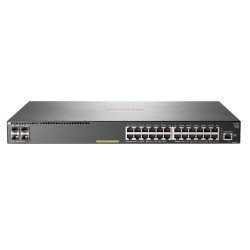 Switch HP Aruba 2930f 24g Poe+ 4 SFP, 24 puertos RJ45 10/100/1000 Poe+ (370w) y 4 SFP (1g) administrable capa 3 (rip, ospf, acls