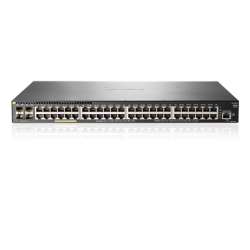 Switch HP Aruba 2930f 48g Poe+ 4 SFP, 48 puertos RJ45 10/100/1000 Poe+ (370w) y 4 SFP (1g) administrable capa 3 (rip, ospf, acls