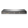 Switch HP Aruba 2930f 48g Poe+ 4 SFP, 48 puertos RJ45 10/100/1000 Poe+ (370w) y 4 SFP (1g) administrable capa 3 (rip, ospf, acls