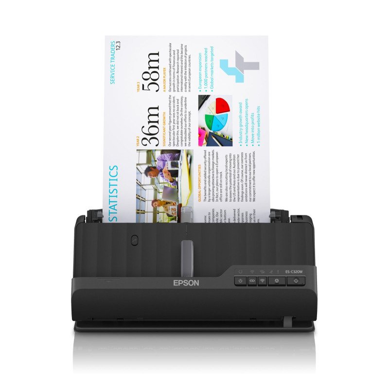 ES-C320W ADF + Escáner de alimentación de hojas 600 x 600 DPI A4 Negro ES-C320W ADF + Escáner de alimentación de hojas 600 x 600 DPI A4 Negro