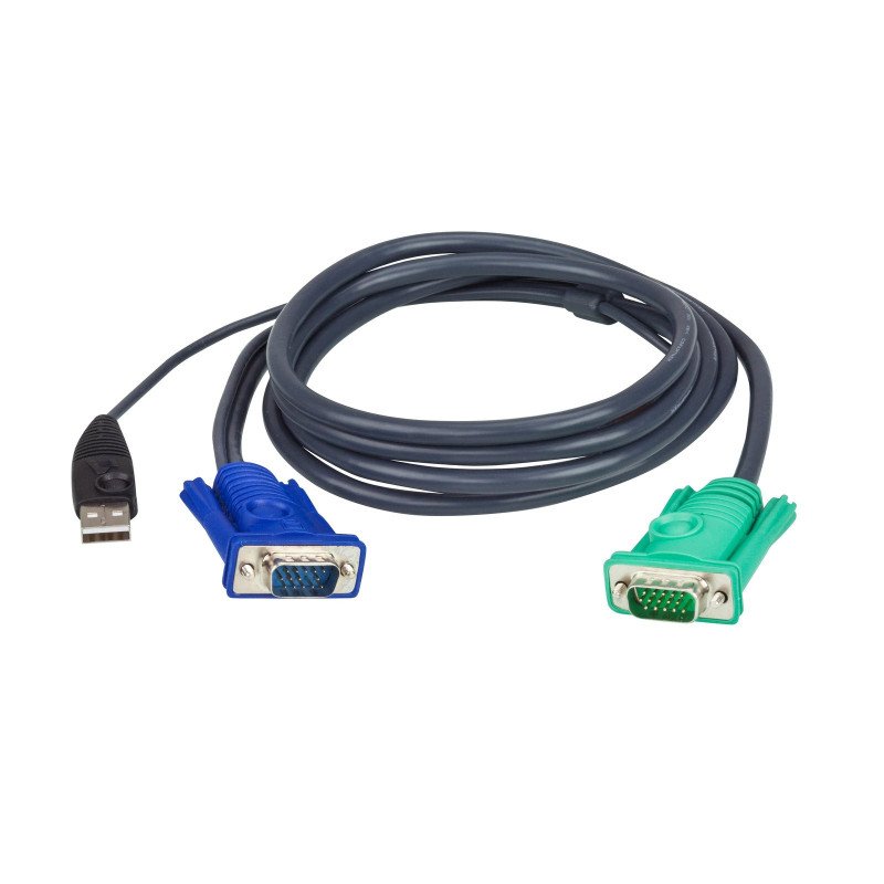 Cable KVM, USB con SPHD, 3 en 1, De 1.8 m