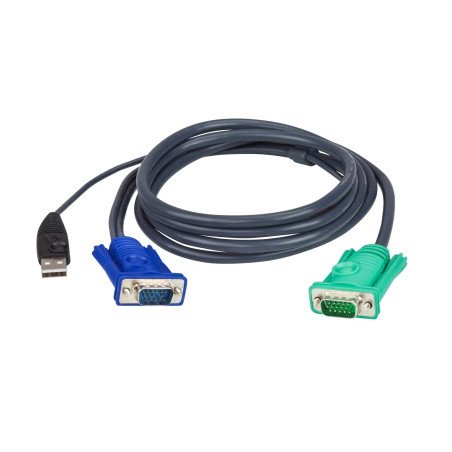 Cable KVM, USB con SPHD, 3 en 1, De 1.8 m