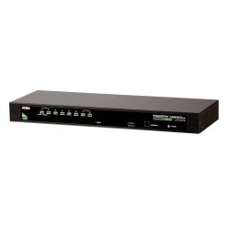 Conmutador KVM VGA PS/2-USB de 8 puertos, Cascada/W/(EE.UU./UE/SALIDA) ADP. ATEN