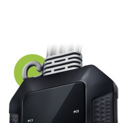 Conmutador KVM con cable HDMI 4K USB de 2 puertos con selector de puerto remoto