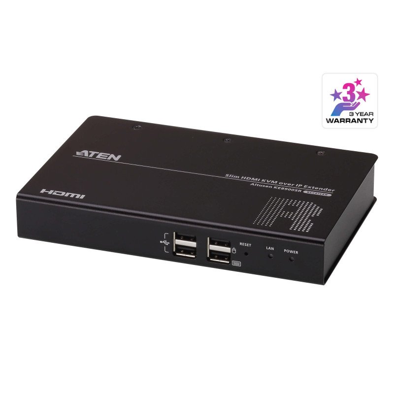 Receptor KVM, HDMI, Over IP, 1920x1080, 60Hz, Compresión de Video sin 