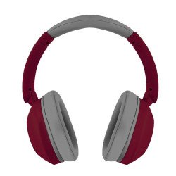 Audífonos on-ear inalámbricos plegables manos libres con BT Perfect Choice soundia - rojo