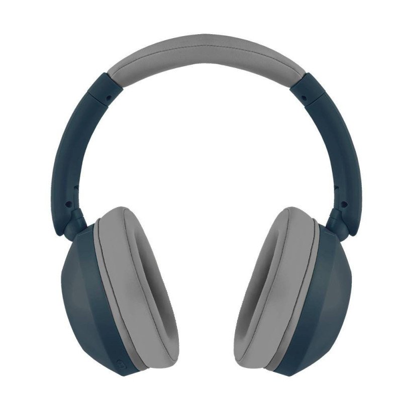 Audífonos on-ear inalámbricos plegables manos libres con BT Perfect Choice soundia - azul