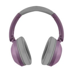 Audífonos on-ear inalámbricos plegables manos libres con BT Perfect Choice soundia - morado