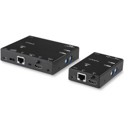 Kit Extensor HDMI por IP con Compresión Avanzada de Video, 1920 x 100 Pixeles, Transmisor y receptor AV, 15 m, Alámbrico, Negro