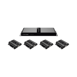 Kit @ 1080p, divisor HDMI, 1 x 4 sobre cable cat6 hasta 120 metros, co
