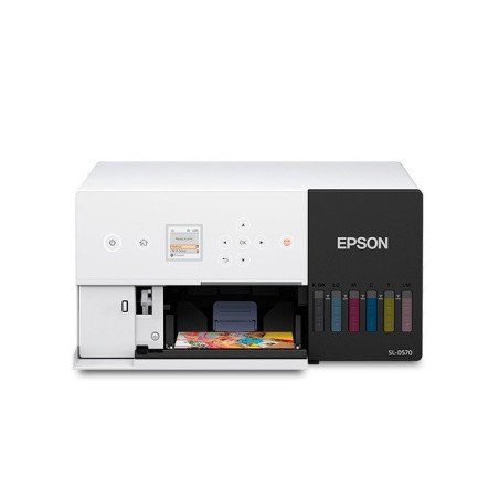 Impresora Epson Minilab SureLab D570 Resolución Máxima 1440x720 ppp Pantalla LCD de 1.44" 18W USB/Ethernet