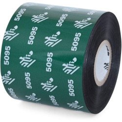 RIBBON RESINA 60mmx450m (2.36inx1476ft), 5095, High Performance, 25mm (1in) core, Tabletop. Seis rollos