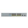 Switch gigabit Poe ZyXEL GS1300-18HP 17 puertos RJ45 100/1000 Mbps Poe af/at + 1 puerto SFP 1000mbps no-administrable 170w con 4