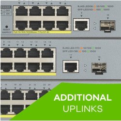 Switch gigabit Poe ZyXEL GS1300-18HP 17 puertos RJ45 100/1000 Mbps Poe af/at + 1 puerto SFP 1000mbps no-administrable 170w con 4