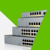 Switch Poe gigabit 8ptos+2uplink Enterprise nébula ZyXEL GS1350-12hp 10 puertos RJ45 10/100/1000mbps Poe+ af/at + 2 puertos SFP