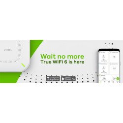 Access point ZyXEL NWA110AX interior 1 puerto LAN RJ45 10/100/1000 Mbps MU-MIMo 2x2 2.4ghz 575mbps 5GHz 1200mbps wifi 6 802.11ax