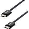 Cable ADATA USB Tipo C, USB Tipo C. Conector reversible tipo C, potencia máxima de salida de 100 W, Tejido de nailon, (1 M de lo