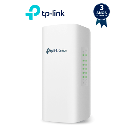 Switch Omada Smart de 5 puertos Gigabit, 1 PoE++ In y 4 PoE+ Out para exterior