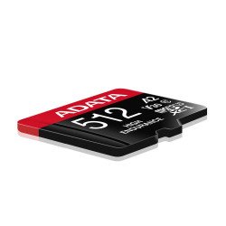 Memoria Adata micro SDXCON SDHC 512GB UHS-i videovigilancia 24/7 100mb, 85mb 4k clase 10 u3 v30 a2 con adaptador
