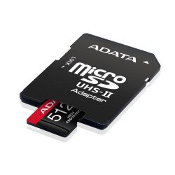 Memoria Adata micro SDXCON SDHC 512GB UHS-i videovigilancia 24/7 100mb, 85mb 4k clase 10 u3 v30 a2 con adaptador