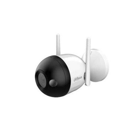 Cámara IP Bullet WiFi de 4 Megapíxeles con Dual Light, disuasión activa, audio bidireccional (micrófono y altavoz), Full Color h