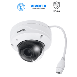 Cámara IP Domo exterior 5 MP, Lente Varifocal Remoto 2.8-12mm, Smart V