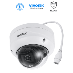 Cámara IP domo exterior 5 MP, Smart IR 30mts, WDR Pro, Lente Fijo 2.8 