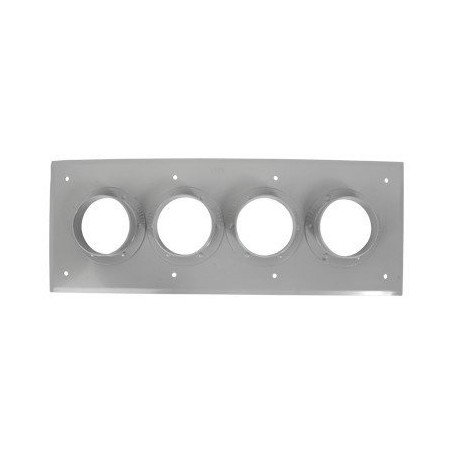 Placas pasamuro con capacidad de 4 botas de 4"