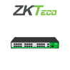 Switch de 24 Puertos Fast Ethernet PoE AF - AT, 2 Puertos RJ45 10, 100, 1000M + 1 Puerto SFP 1G, PoE+ hasta 30W por puerto, Sopo