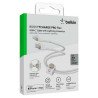 Cable Lightning, 24 pin USB-C macho a Lightning macho, 2 m, blanco