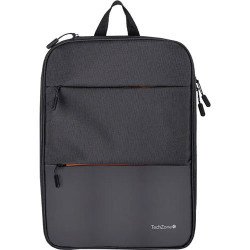 Mochila backpack Tech Zone negra expandible TZLBP14 para laptop de 16