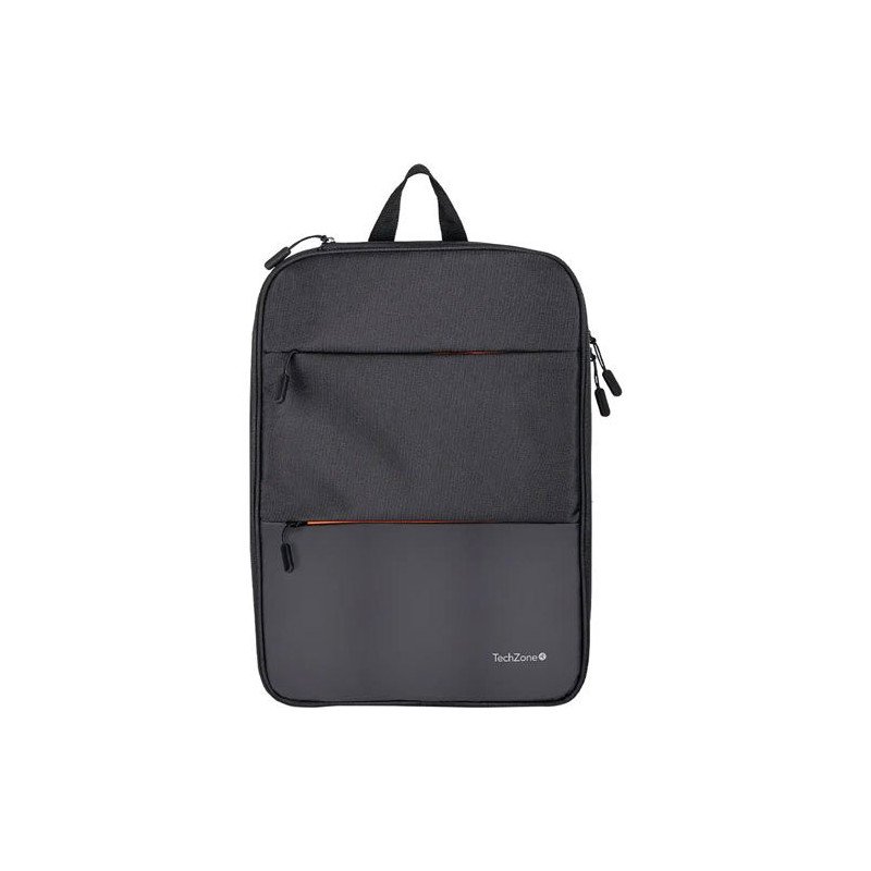 Mochila backpack Tech Zone negra expandible TZLBP14 para laptop de 16