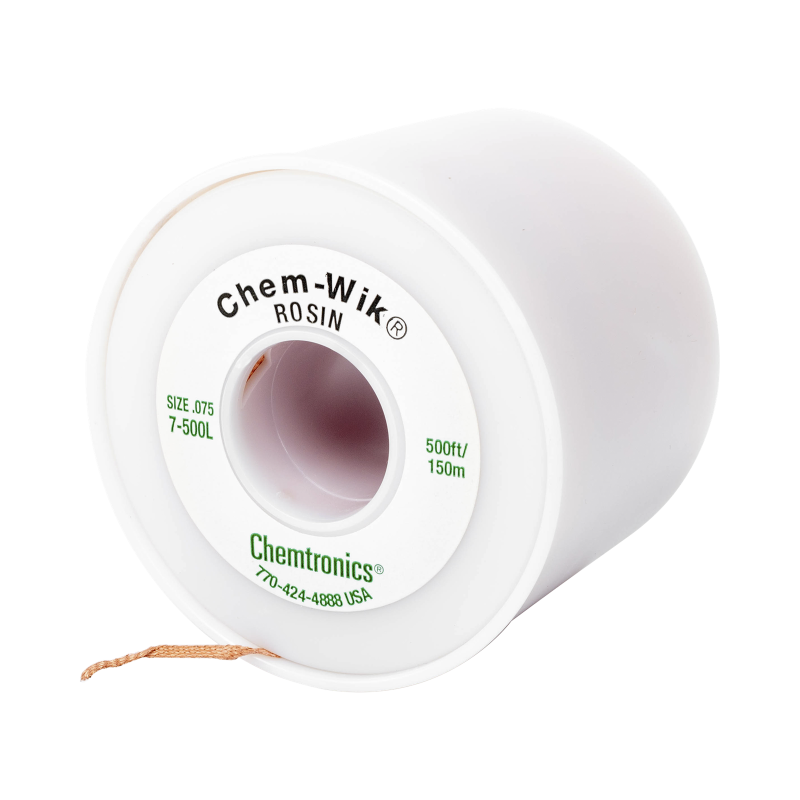 Rollo de Desoldar de 150 m, trenza de 0.075 de ancho y alta absorción.