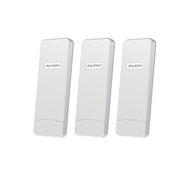 Paquete de 3 Puntos de Acceso C1N Super Wi-Fi en 2.4 GHz, Con Antenas Integradas Sectorial de 70°, Alta Sensibilidad, Hasta 300