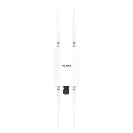 Punto de Acceso Súper WiFi 6 para Exterior, Hasta 250 m de Cobertura, Doble Banda Simultanea, 574 Mbps en 2.4 GHz y 1.2 Gbps en