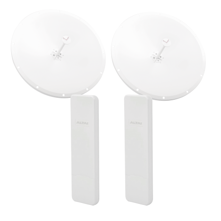 Kit de Enlace Completo PTP en 5 GHz, Hasta 20 km, con el Modelo Conectorizado C1XAN y Antena Direccional de 28 dBi Modelo TXP-D4