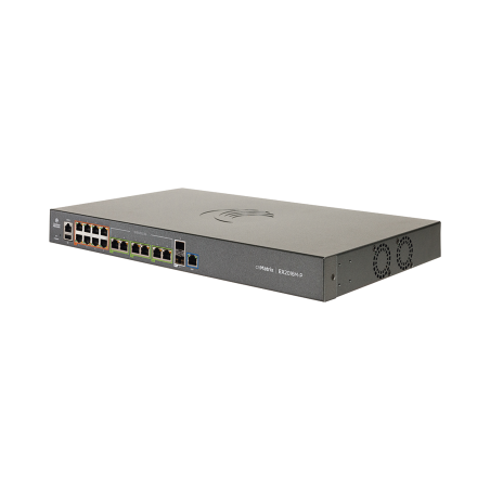 Switch PoE cnMatrix EX2016M-P de 16 puertos (8x 802.3af/at Gigabit, 6x 802.3bt 2.5 Gigabit, 2x SFP+), Capa 3, 240 W, gestión en