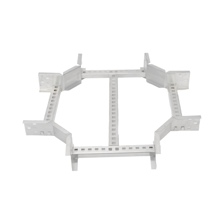 Derivación "X" Horizontal de Aluminio Perfil Z, Peralte 3 1/4", Ancho 12", Radio 8", Incluye Tornillería (CHXHEZ314R8X12AK)