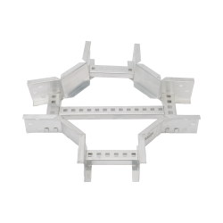 Derivación "X" Horizontal de Aluminio Perfil Z, Peralte 3 1/4", Ancho 6", Radio 8", Incluye Tornillería (CHXHEZ314R8X6AK)