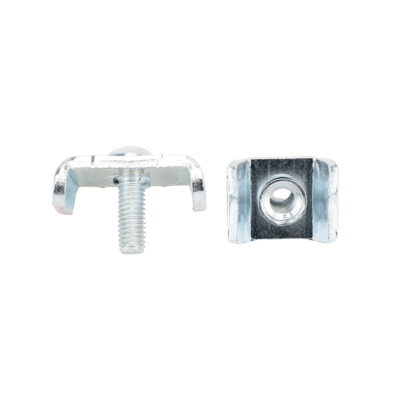 Kit 1 con Nuevo Diseño Para Unir Tramos de Charolas Con acabado Electro Zinc (2 Piezas)